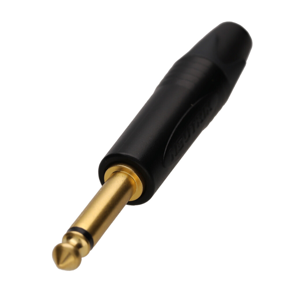 Neutrik NP2X B Replacement Jack 6.35mm 1/4 Mono Metal Jack Plug Black Body