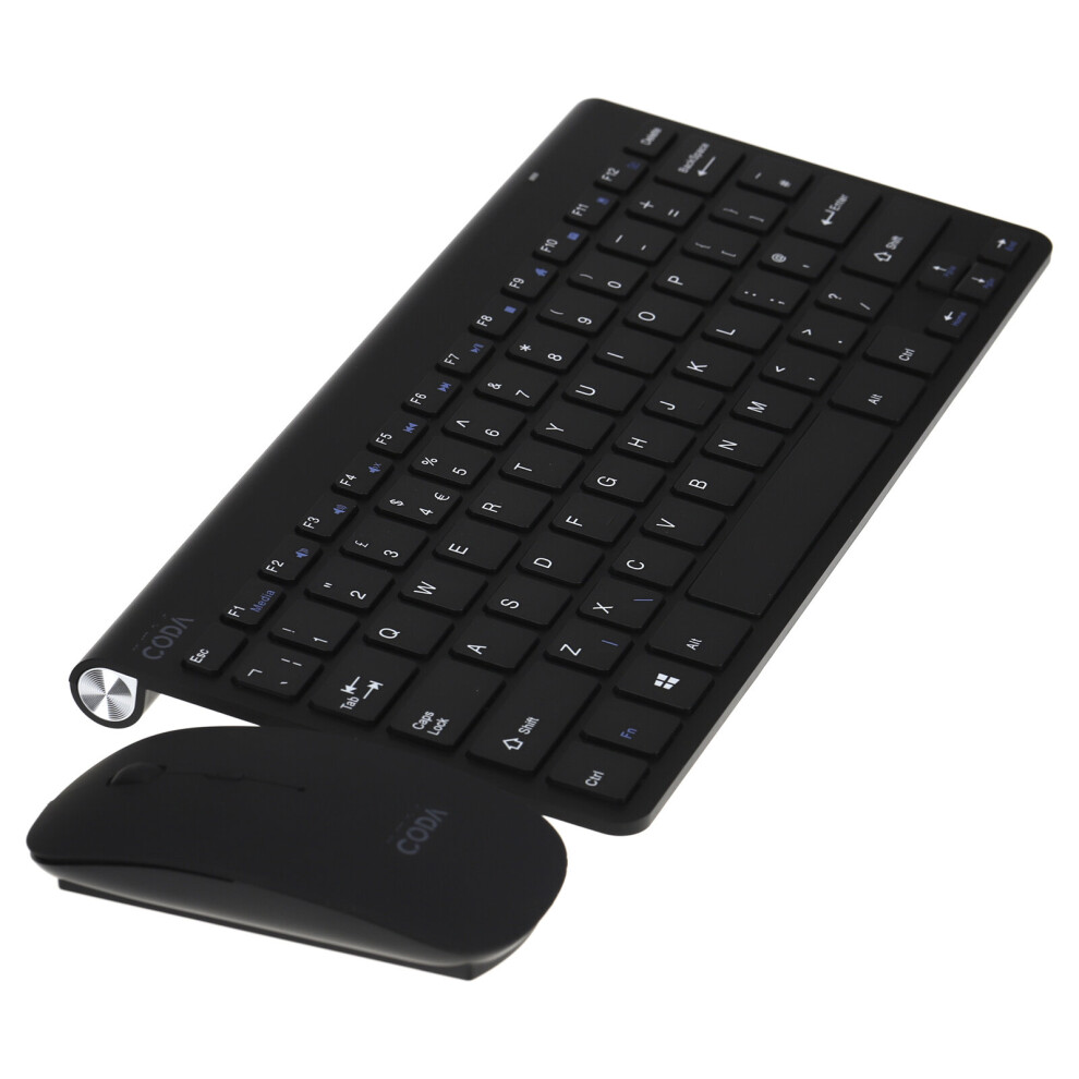 kenable CODA Wireless Mouse & Keyboard Compact for Android PC Laptop Mac Black