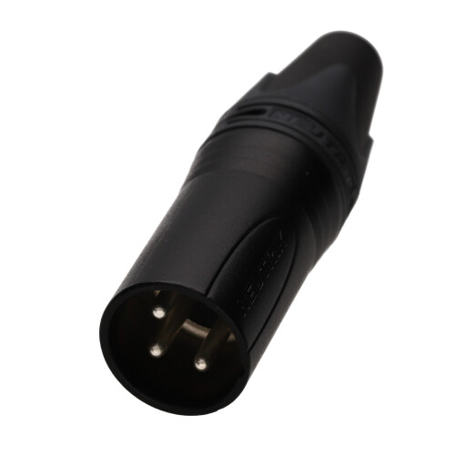 kenable Neutrik NC3MXX Male 3 Pin XLR Microphone Solder Line Plug Black
