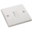 kenable kenable 1 Gang 2 Way 10A Single Light Switch Rounded Faceplate White 3