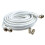 kenable kenable TWIN Satellite Moulded F Type Plug to Socket RG6 Extension Cable  3m White 1