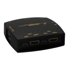 kenable 2 Port HDMI 2.0 KVM Switcher Box 4K 60Hz with Cables & Remote Control