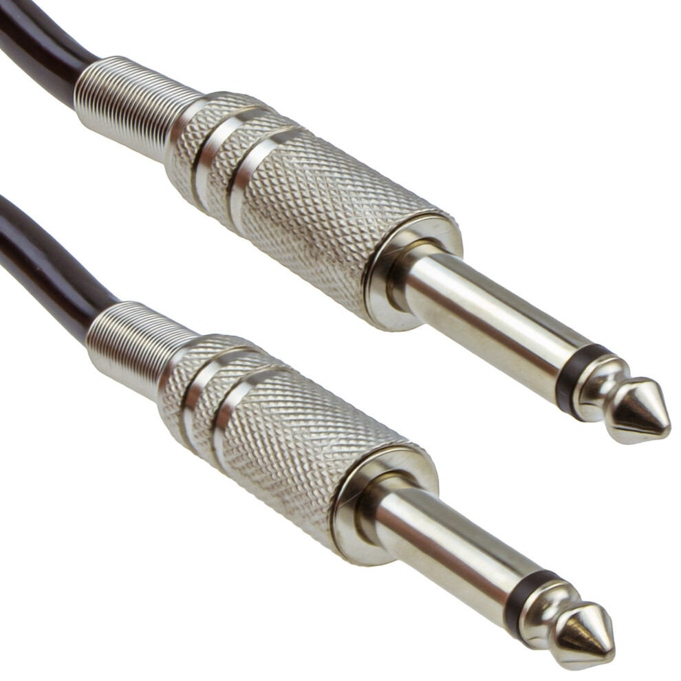 Kenable 6.35Mm 1/4 Jack Mono Speaker Cable Guitar Amp Head Cabinet Lead 3M