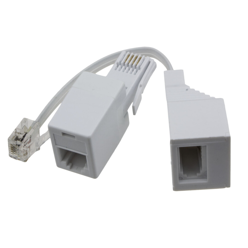 Kenable Rj11 Socket/Plug & Bt Male/Female Telephone Us To Uk & Uk To Us Adapter Kit