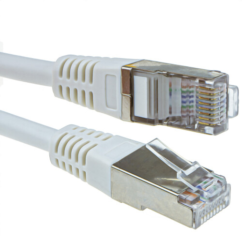 kenable Shielded FTP Network Ethernet RJ45 Cat5E-CCA PATCH 26AWG Cable  5m White