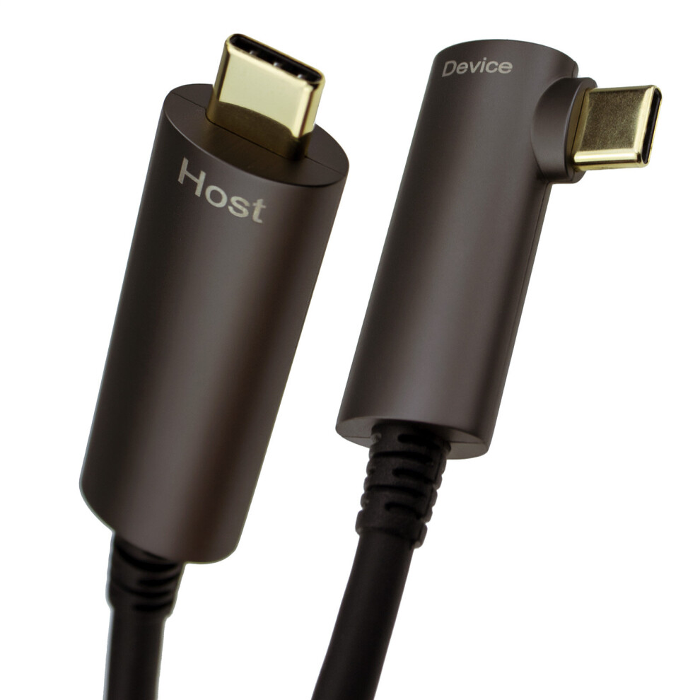 kenable USB C AOC Lightweight Fibre Optic Oculus Link Cable Right Angle Quest 5m Long