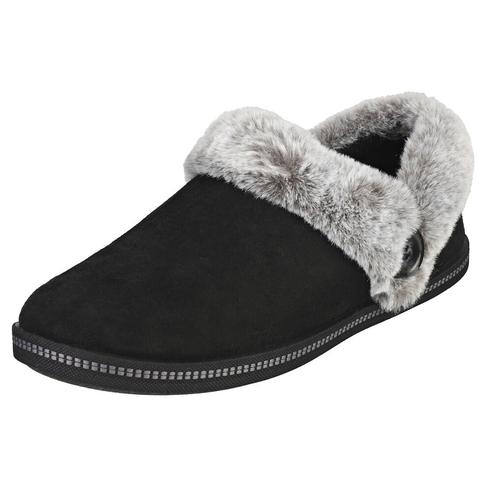 Skechers Cozy Campfire Womens Slippers Shoes in Black - Size 5 UK