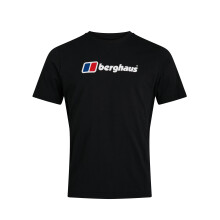(Black, M) Berghaus Organic Big Classic Logo Mens Short Sleeve Outdoor T-Shirt Black
