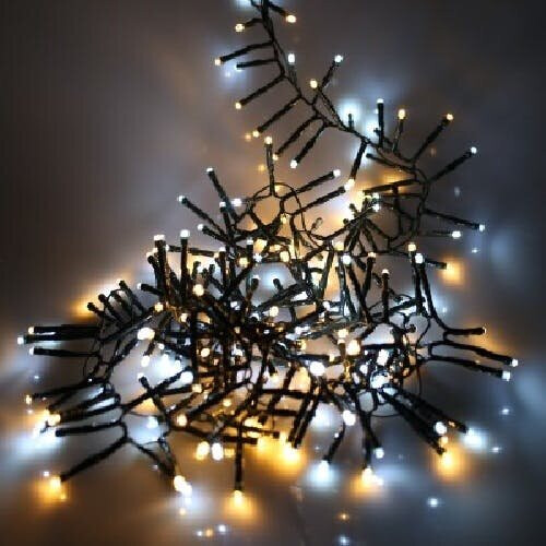 Noma 960 LED CLUSTER Lights : Multifunction : Plug-in with Timer : Bright White/Warm White Mix 1