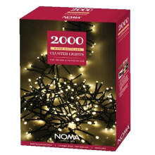 Noma 2000 LED CLUSTER Lights : Multifunction : Plug-in with Timer : Warm White