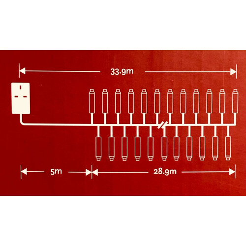 Noma 2000 LED CLUSTER Lights : Multifunction : Plug-in with Timer : Warm White 2