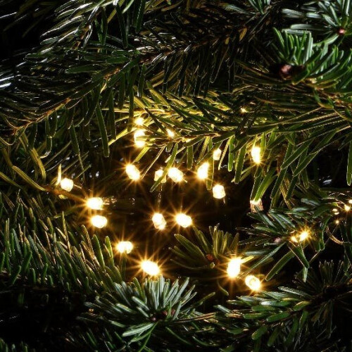 Noma 120 LED Christmas Tree Lights : Green Cable : Plug-in with Timer : Warm White 2