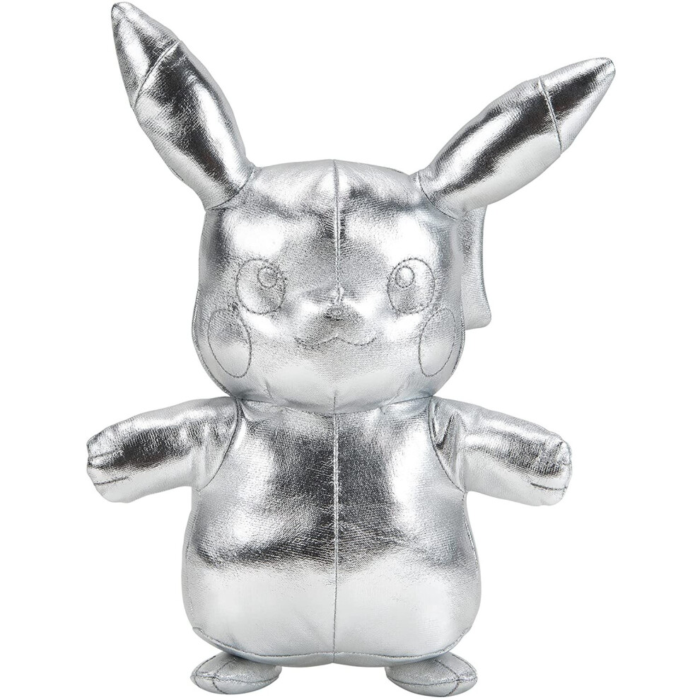 PokÃ©mon 25th Anniversary 8 Inch Plush - Silver Pikachu