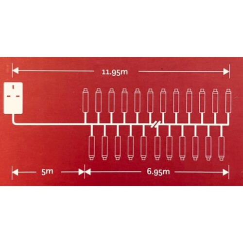 Noma 480 LED CLUSTER Lights : Multifunction : Plug-in with Timer : Pastel 2