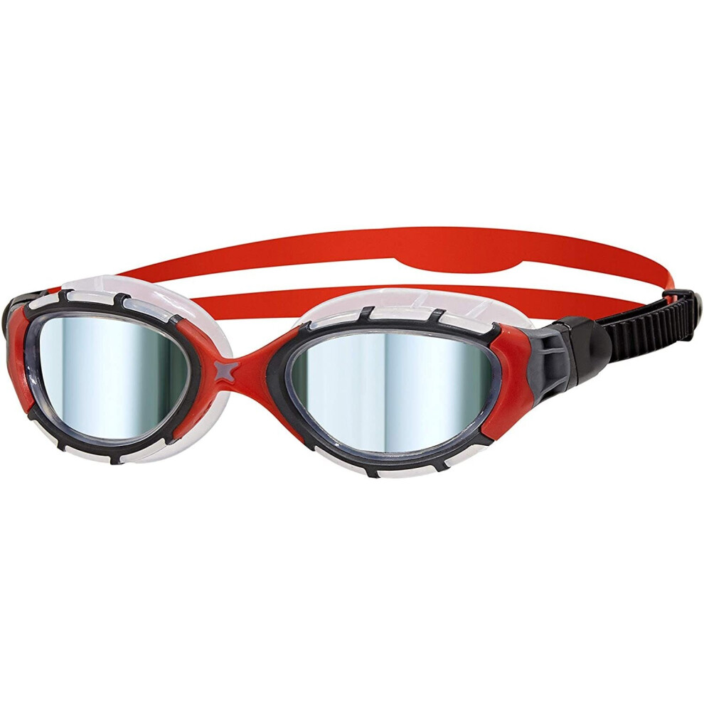 Zoggs Predator Flex Goggles : Titanium Mirror Lenses : Small