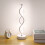 Καμπυλωτή μοντέρνα λάμπα γραφείου LED Dimmable Spiral Lights 3 χρωματικές λειτουργίες 2
