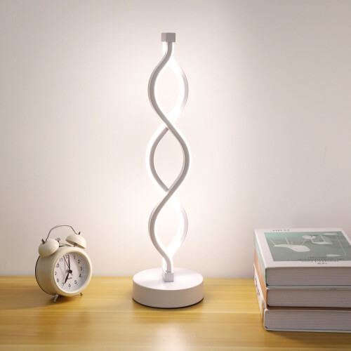 Καμπυλωτή μοντέρνα λάμπα γραφείου LED Dimmable Spiral Lights 3 χρωματικές λειτουργίες 1