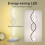 Καμπυλωτή μοντέρνα λάμπα γραφείου LED Dimmable Spiral Lights 3 χρωματικές λειτουργίες 5
