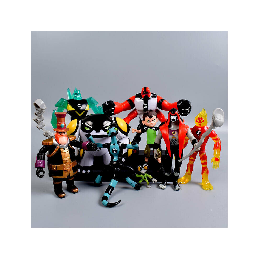 0 Lot 9 Pcs Ben 10 XLR8 Headblast Four Arms Action Figure Model Toys Cake Topper