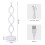 Καμπυλωτή μοντέρνα λάμπα γραφείου LED Dimmable Spiral Lights 3 χρωματικές λειτουργίες 3