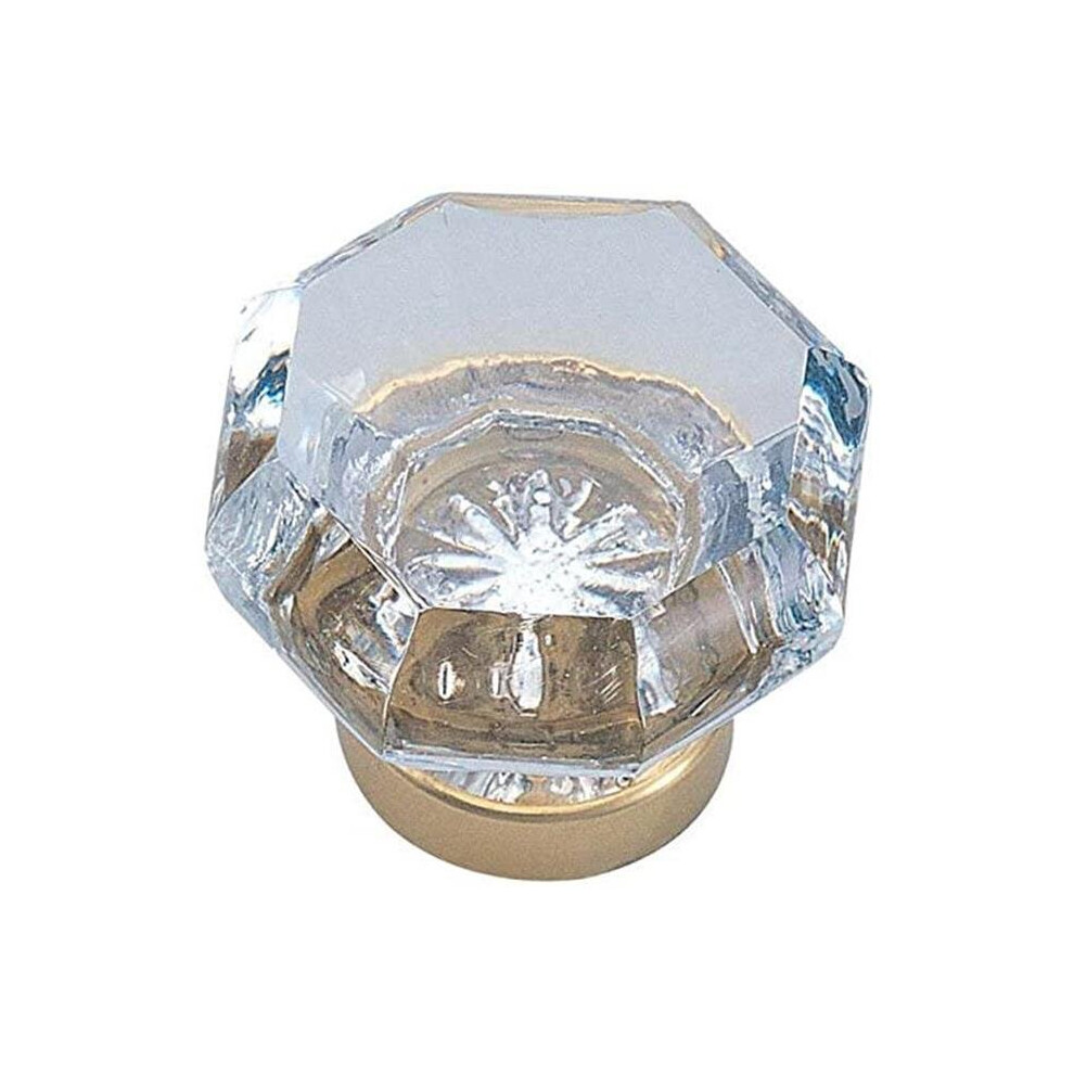 Old Town Clear 1.25 In. Cabinet Knob, Lifetime Brass 751759158527