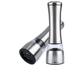 (Big) Salt and Pepper Grinder Set Stainless Steel Glass Shaker Adjustable Mill Coarse