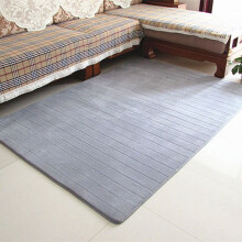 (Gray, 50x80cm) Absorbent Soft Shaggy Non Slip Bath Mat Bathroom Shower Home Floor Rugs Carpet