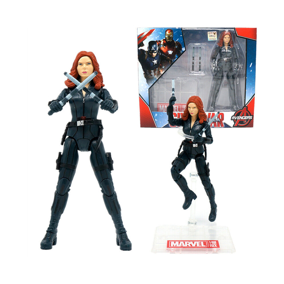 ZD Toys Marvel Avengers Black Widow 7'' PVC Action Figure Model Toy Gift Kids