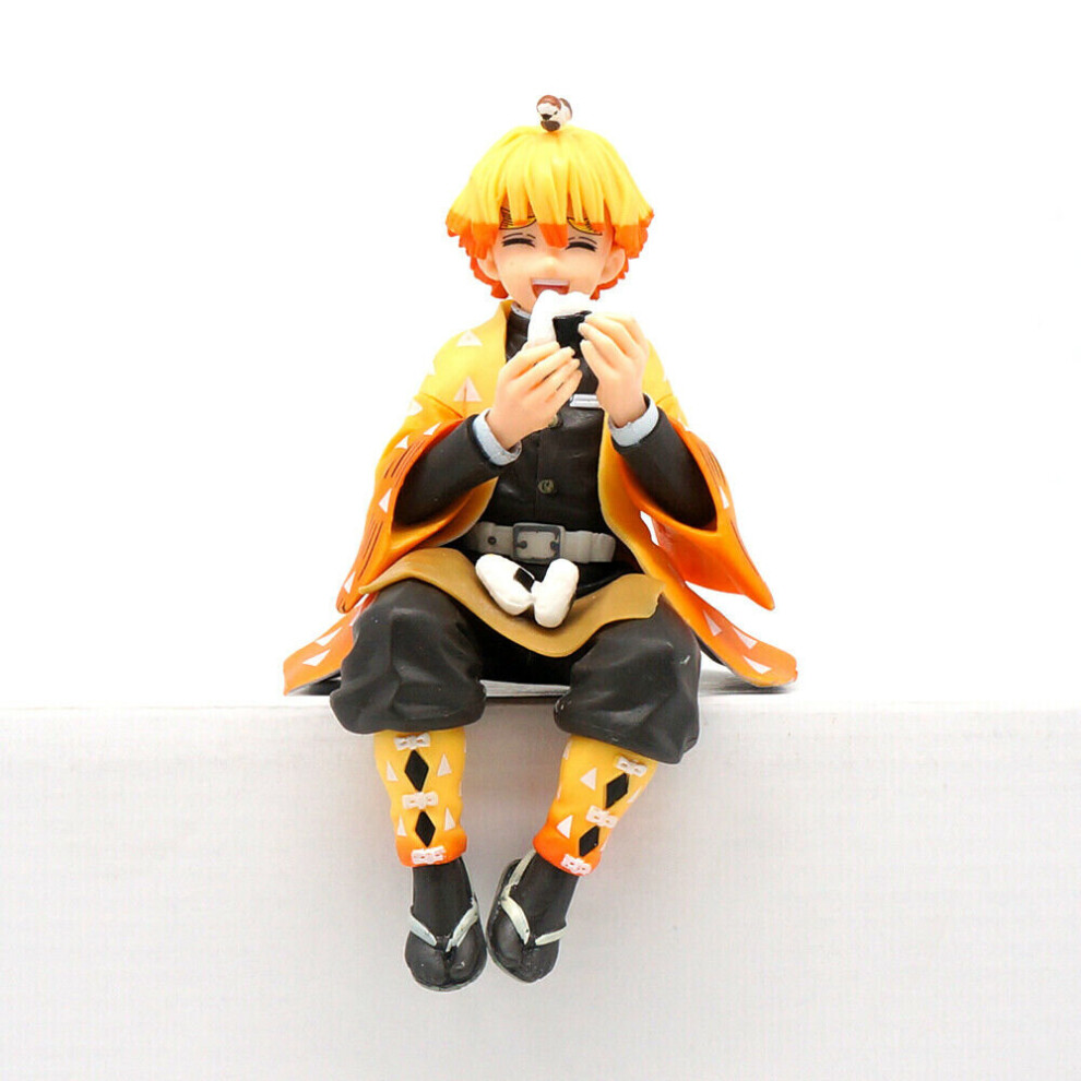 Demon Slayer Agatsuma Zenitsu Figure 5.3'' PVC Model Toy Collect Kids Gift