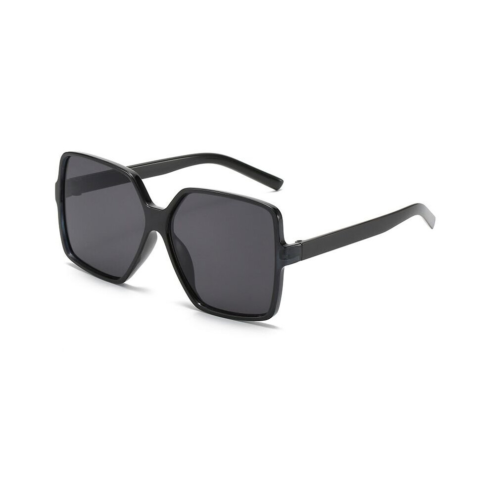 (Black) Women Large Shield Oversized Square Sunglasses Shades Outdoor Glasses Eyewear