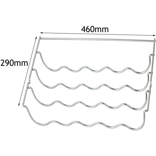 SPARES2GO Wine Bottle Rack Shelf Insert for Caple Fridge (460 x 290 x 70mm) 1