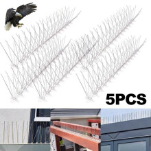 Vogel Taube Stahl Spikes Schädlingsbekämpfung Aerial Deterrent Anti Repeller 5PCS 2.5m