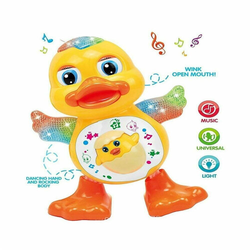 Kids Dancing Duck Toys Musical Lighting Doll Educational Interactive Toy