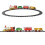 Christmas Train Set 14pcs Musical Sound Headlights Battery Optd Tree 5