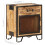VidaXL vidaXL Bedside Cabinet Solid Rough Mango Wood Nightstand Bedstand Bed Cabinet 10