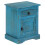 VidaXL vidaXL Solid Mango Wood Bedside Table 40x30x50cm Blue Bedroom Nightstand Unit 7