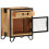 VidaXL vidaXL Bedside Cabinet Solid Rough Mango Wood Nightstand Bedstand Bed Cabinet 6