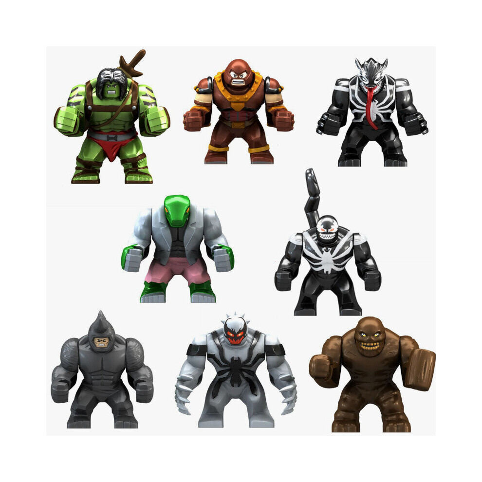 8PCS Villain Superheroes Big Figures Toys Fit Lego