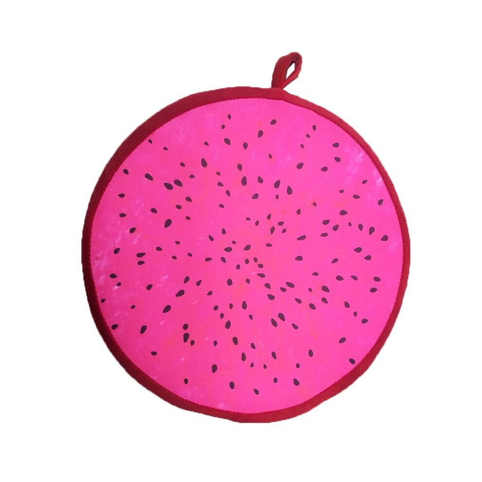 (Pitaya-33cm, 33*33cm/13*13inch) 16" Fruit Design Couch Chair Sofa Throw Pillow Round Soft Cushion Seat Pad