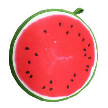 (Watermelon-33cm, 33*33cm/13*13inch) 16" Fruit Design Couch Chair Sofa Throw Pillow Round Soft Cushion Seat Pad