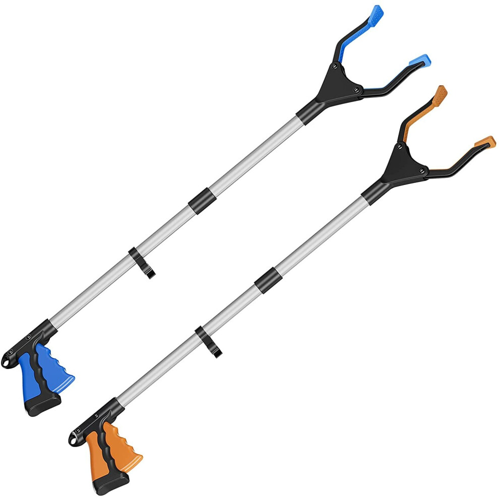 Nleader Grabber Reacher Tool, 2-Pack 32" Extendable Pickup Trash Long Grabber, Reaching Assist Tool For Trash Pick Up, Litter Pi