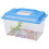 URBN Living (Blue) Plastic Aquarium Fish Tank Starter Kit Goldfish 1
