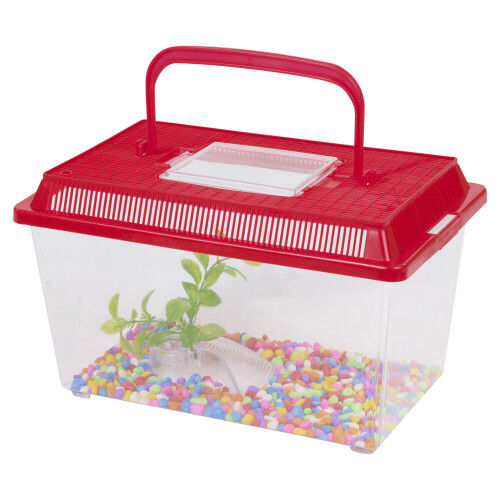 URBN Living (Red) Plastic Aquarium Fish Tank Starter Kit Goldfish 2