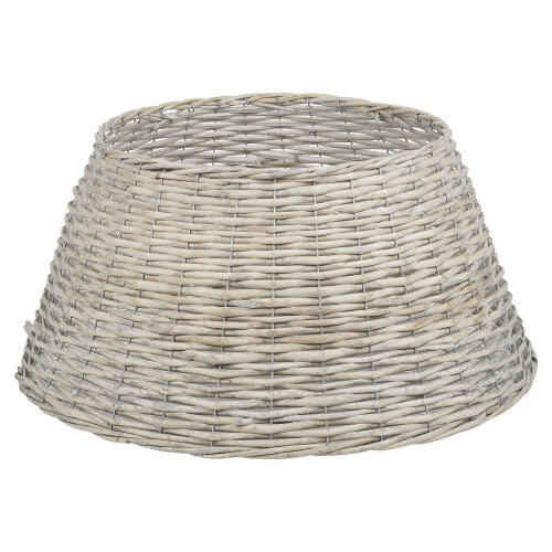 URBN Living (White Medium) Wicker Design Christmas Tree Skirt Xmas Cover New