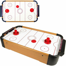 Mini Arcade Air Hockey Wooden Indoor Battery Operated Table Top Game
