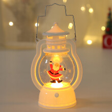 (A) Christmas Santa Lantern Wind Light Merry Christmas Decoration LED Light for Home Navidad Pendant Xmas Ornament New Year Gift