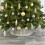 URBN Living (Whitewashed Wicker) Wicker Design Christmas Tree Skirt Xmas Cover New 2