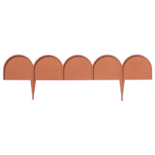 (20, Terracotta) Plastic Garden Line Grass Lawn Panel Wall Fences