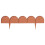 Prosperplast (20, Terracotta) Plastic Garden Line Grass Lawn Panel Wall Fences 1