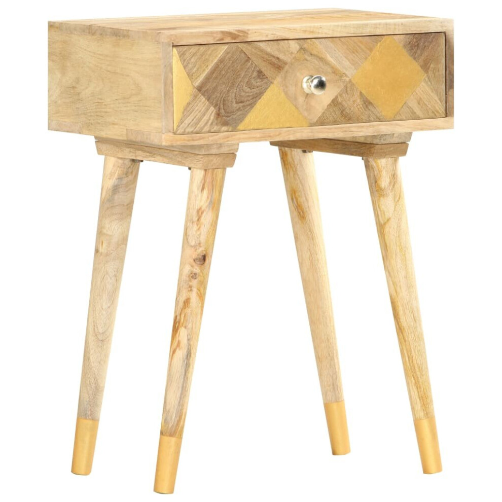 Vidaxl Solid Mango Wood Bedside Cabinet 43X30x58cm Nightstands Sideboards Desk
